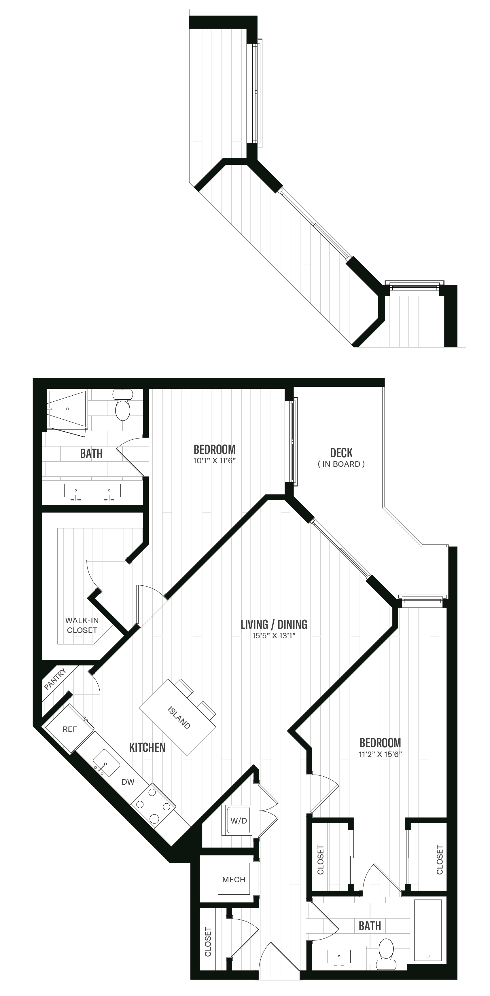 Floorplan image of unit 603
